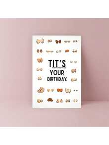 1pc Fun And Creative Birthday Cards, (6.5"X4.5"), Birthday Gifts For Girlfriends, Wives, Women, Unusual Items, Perfect Birthday Gifts For Colleagues, Family, Small Business Supplies (Envelopes, Greeting Cards), Christmas (Random Color, Random Style)