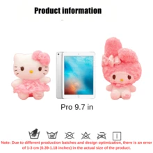 官方授权的 Sanrio 人物毛绒玩具系列 - 以优雅玫瑰风格的 Hello Kitty 和 My Melody 为特色 - 柔软可爱的毛绒动物毛绒玩具，适合卧室、客厅和家居装饰 - 可爱的收藏毛绒玩具，带有精致的玫瑰细节，适合展示或赠送 - 彩色 - 查看 3