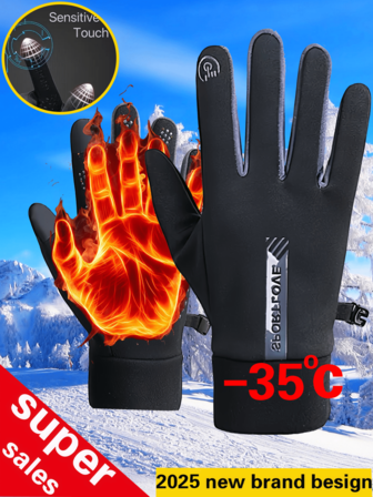 1 Pc, Men's And Women's Winter Warm Gloves, Unisex Gloves, Bicycle Gloves, Thick Gloves, Touch Screen Gloves, Snow Gloves, Skiing Gloves Autumn Decor