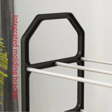 1 pieza Organizador de zapatos de 4 niveles, con diseño minimalista y ahorro de espacio. Cuenta con un marco de metal y estantes de plástico. Diseño montado en la pared que ahorra espacio en el piso. Alta capacidad de peso. No requiere ensamblaje. Fácil de instalar. Ideal para apartamentos pequeños y dormitorios. Perfecto para entradas, salas de estar y dormitorios.