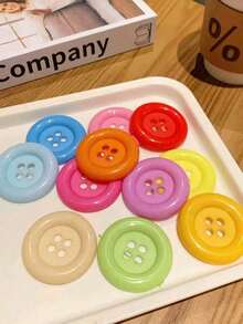 3.4cm/4.8cm/6.0cm 大型手工玩具 DIY 装饰纽扣颜色随机发货，DIY 服装装饰，黄麻丝带绳 DIY 婚礼黄麻绳工艺品礼物派对装饰