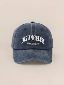 1 szt. haftowana damska czapka z daszkiem w stylu vintage, sprana, chroniąca przed słońcem, dodatek do ochrony przed słońcem