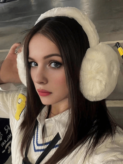 Winter Earmuffs Foldable, Plush Thermal Lined Earmuffs, Cute & Warm Earmuffs With Faux Fur Lining For Cold Weather Outdoor Winter Accessories