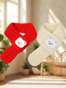 Cachecol Quente de Tricô para Cães e Gatos Pequenos - Macio e Elástico, Design Aconchegante de Natal com Estampas Xadrez e Listradas, Lavar à Mão Apenas, Acessório Aquecedor de Pescoço para Outono e Inverno