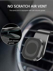 1 件创意新型磁性车载手机支架，强磁 7L 型汽车导航出风口手机支架，重力支架 - 均碼 - 查看 3