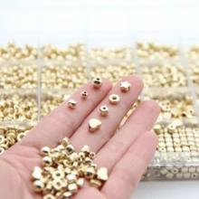 3800 Stücke 4-7mm herzförmige fünfzackige Stern Abstandsperlen. Abstandsperlen, Acryl. 24-Fach Aufbewahrungsbox. Zum Selbermachen von Armbändern und Halsketten, Schmuck. Geeignet für Anfänger und Profis. Dekorative Perlen