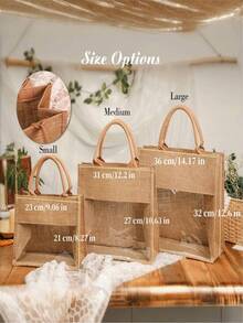 定制黄麻袋，专为女孩设计，可印制姓名首字母并添加其他定制元素。也适合作为母亲节礼物、大容量购物袋、伴娘礼物、教师节礼物、结婚礼物、儿童生日礼物和圣诞礼物。 - 彩色 - 查看 3