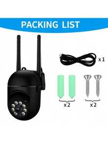 Smart Home Security Camera, Supporting 360 ° Automatic Tracking And Artificial Intelligence Human Detection | High Definition Light Bulb Security WiFi Wireless Monitoring, Night Vision, Motion Alarm, Two-Way Audio, Cloud Storage | Waterproof Indoor/Outdoor Home Security, Camera Security - Nhiều màu - Xem 7