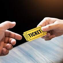 500pcs/1000pcs Raffle Tickets, Matching Numbered Coupons, Can Be Used As Event Tickets, Admission Passes, Class Rewards, Fundraising Activities, And Prize Vouchers - Red - View 5