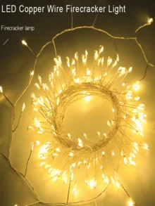1 pieza Luz de Bengala LED, Luz de Hadas LED, Luz de Decoración de Hadas con Alimentación USB y Control Remoto, 8 Modos de Iluminación Adecuados para Diversas Escenas Festivas como Fiestas, Navidad, Acción de Gracias, Carnavales, Bodas, Cumpleaños, etc. - USB + control remoto - Ver 5