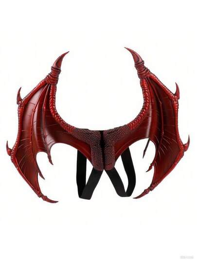 万圣节PU泡沫龙翼狂欢节化妆舞会男女通用服装魔鬼角色扮演龙翼