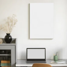 An Owl Perched On Branches In Digital Art Style. Canvas Painting   Wall Art For Living Room  BathRoom  Decor Framed Unframed Canvas Prints Personalized Canvas Wall Decor