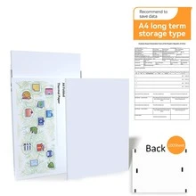 Thermal Printer Paper 8.27 X 11.69 Inch A4 Size, Quick-Dry Writing Avaliable, Advanced Thermal Printing, Thermal Paper Compatible With A40/A80 And Other A4 Portable Thermal Printer