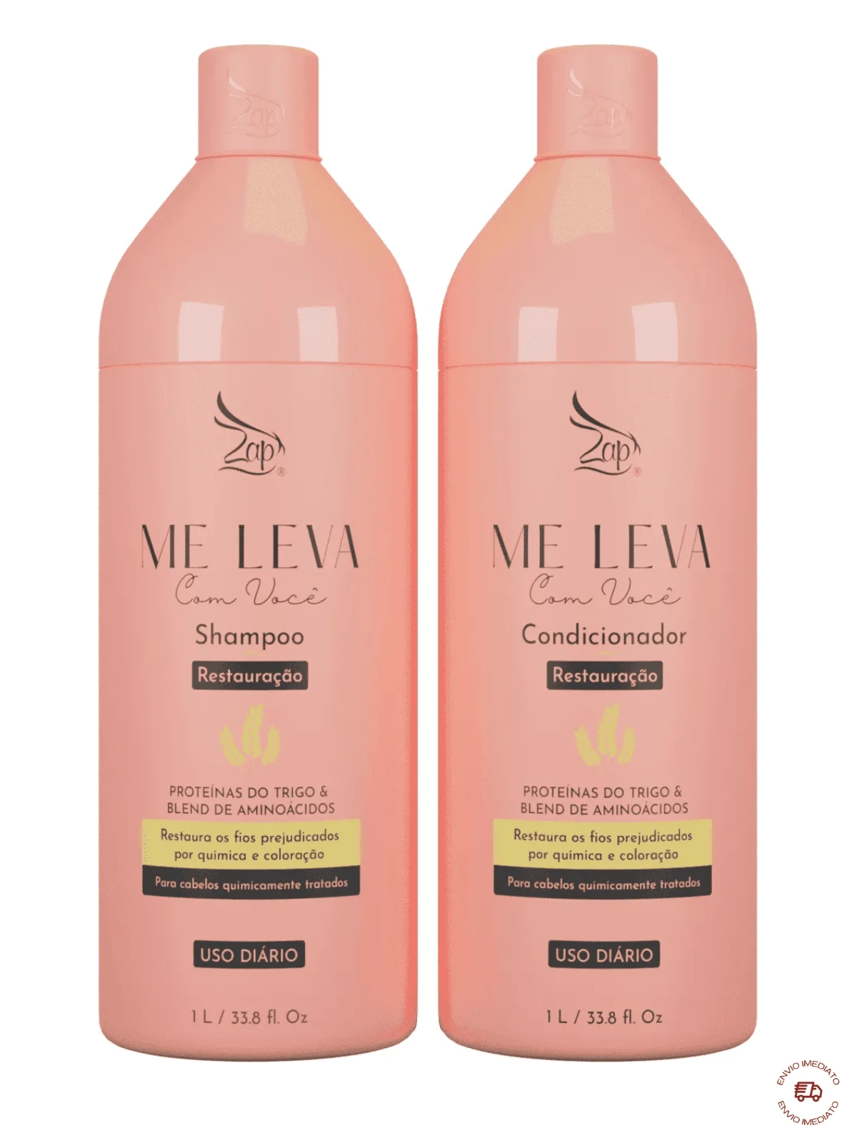 Zap Takes Me With You Shampoo + Conditioner Reconstruction Wheat Proteins & Original Amino Acid Blend! - 電擊 - 查看 1