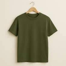 KIT 5 Basic Plain T-Shirts 100% Cotton 30.1 Unisex - 勃根地酒紅+勃根地酒紅+藏青色+藏青色+軍綠色 - 查看 2