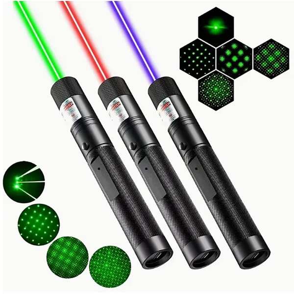 Long Range High Power Green Laser Pointer, [Upgraded Material] Laser Pen, [2000m] Rechargeable Green Laser Pointer, Suitable For Hiking, Cat Laser Toy, USB Rechargeable