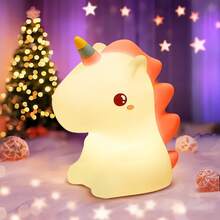 A Rechargeable LED Night Light, Dreamy Themed Night Light, Rechargeable Ambient Light, Soft Light Bedside Lamp, Bedroom Decoration Gift, Kawaii Room Decoration, Suitable For Various Room Types, Perfect For Parties, Easter Gifts, Night Lights, Desk Lamps, Bedroom LED Lights, Room Decoration, Bedroom Night Lights - 彩色 - 查看 9