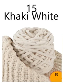 1/2/3团粗雪尼尔纱线,适合编织,圣诞手工DIY礼品套装,1股超大冰丝纱线散装100克/团,柔软DIY钩编线,适用于毯子、拖鞋、帽子、围巾等手工工艺品 - 多色 - 查看 39