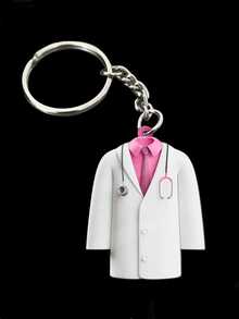 1pc Customized Acrylic Doctor Name Keychain, Personalized 2D Doctor Uniform Keychain, Gift For Doctors, Medical Students Graduation Gift, Doctor Coat Keychain, Unique Doctor Gift, Cute Nurse Keychain, Kawaii, Fanny, Cute Y2K, Fashion, Uniqlo, Casual, Customized, Personalized, Unique, Custom - Style 10 - View 6