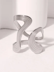 1 Stück asymmetrischer, übertriebener, verstellbarer Ring