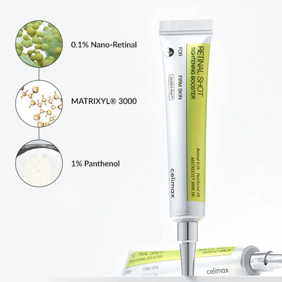 celimax سيليمكس ريتينال شوت معزز الشد 15 مل - علاج ريتينال مركز للمسام والتجاعيد والمرونة، بشرة ناعمة ومشدودة - Collagen - مشاهدة 1