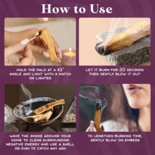 3/5/10pcs Natural Incense Sticks - Peruvian Wild Palo Santo, Stress Relief Ritual, Spiritual Relaxation | Home Air Purification, Space & Aura Cleansing, Natural Aromatherapy, Room Decor