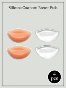 2/4 Piece Silicone Inserts Without Any Adhesive. Can Be Used Directly Inside Underwear. Reusable Bra Pads. Ideal For Swimming And As A Hidden Bra Pad. Completely Upgraded And Thickened.