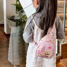 SpongeBob SquarePants SpongeBob Fashion Chest Bag, Cartoon Character Coin Purse & Women's Casual Crossbody Mini Backpack, Patrick Star Mini Chest Bag, Large Capacity, Can Store Mobile Phones, Change And Various Documents - Multicolor - View 6