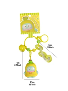HANGYODON Fun Banana Keychain Pendant, Soft PVC Banana-Clad Design, Tiny Jingle Bell, Metal Lobster Clasp, Clip to Bag, Key Ring, Backpack Zipper, Pencil Case, Car Mirror, Pocket Dangler, Kawaii Collectible, Giready fors for, Car Mirror, Pocket Dangler, Kawaii Collectible, Ghiller, for遊戲, Npriy for, Flairday, Fairday,t. Japanese Cartoon Merch, Miniature Toy Charm, Portable Decoration, Quirky Accessory, Small-budget Present - 香蕉款 - 查看 9