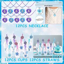 158PCS Frozen Party Favors – Ice Theme Goodie Bag Fillers, Pinata Bulk Toys & 12+ Party Supplies – Perfect For Birthday Party, Classroom Activities, Easter Gifts - 藍色 - 查看 3