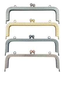 20cm Hebilla cuadrada con remache, marco metálico para billetera, accesorios DIY para bolsos - Multicolor - Ver 1