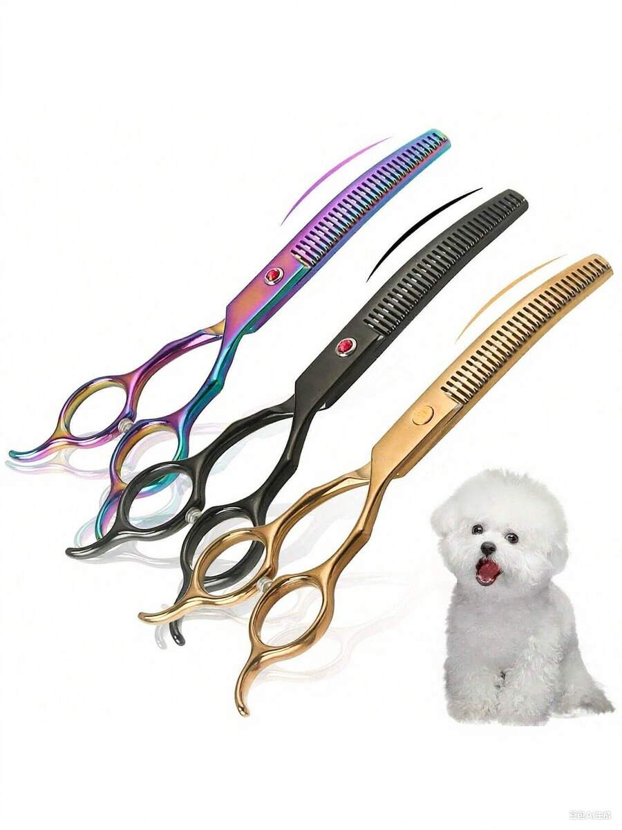 Tesoura Preta para Tosa de Animais de Estimação, Tesoura para Cortar ...