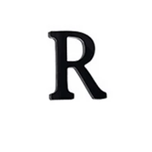 (A-Z)26 个亚克力墙贴字母，3D 创意英文字母镜面装饰，男女皆宜的家居装饰，适用于酒店、商场、学校、办公室、工厂、公园等 - 黑色 - 查看 28