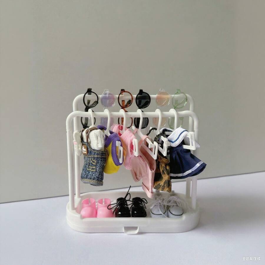 1-21 piezas Estante de secado BJD para Labubu, percha de almacenamiento de ropa de verano, estante de almacenamiento de zapatos, estante de almacenamiento de accesorios, estante de secado multifuncional que se puede usar para secar huevos de belleza, almacenamiento de utensilios de cocina, caja de almacenamiento de granos, estante de almacenamiento de uso múltiple - Multicolor - Ver 1