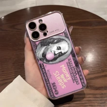 Dollar New Instantly Transform Into IPhone 17 Series Acrylic Large Window Glass Lens Protection For IPhone 17 Air 16 15 14 13 Pro Max/17 16 15 14 13 Pro Electroplated Phone Case With Hard Back Protection And Full Protection Against Drops - 銀色 - 查看 4