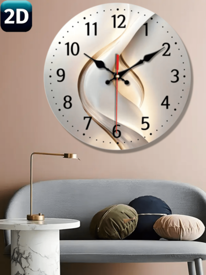 [Silent Wooden Wand Klok Moderne Abstract Geometric Art Verlichting Shadow Minimalist Silent out Ticking, Living Room, Bedroom, Office, Gallery ation, Home Ideal Birthday 10 12 Inches