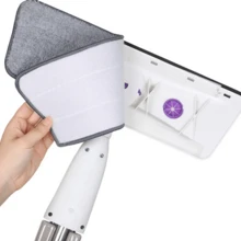 Spray Mop With 6-Mop Combo Set. Household Spray Mop, Floor Mop, Stainless Steel Handle Built To Last. Spray-Rotating Flat Mop, Wet/Dry Dual-Use Mop, Innovative Spray Mop, Disinfecting Mop, Multi-Purpose Mop, Flat Mop. Easy To Clean, Keeps Hands Mess-Free. Household Cleaning Tool. Ideal For Cleaning Living Rooms, Bathrooms, Kitchens, Student Dorms, Floors, Tiles, Marble, Glass, And More. Holiday Gift. Holidays, Gifts. - trắng - Xem 5