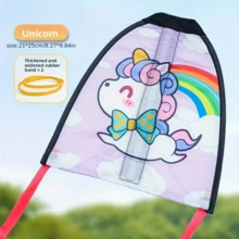 Mini Catapult Kite - Thumb Slingshot Kite Beach Toy Gift, Suitable For Ages 4-9 And 10-14, Easy To Fly, Waterproof Cordless Beach Kite, Small Fun Outdoor Sports Toy, Astronaut Rabbit Dinosaur Cartoon Style - 3 Pieces (style 1) - View 9