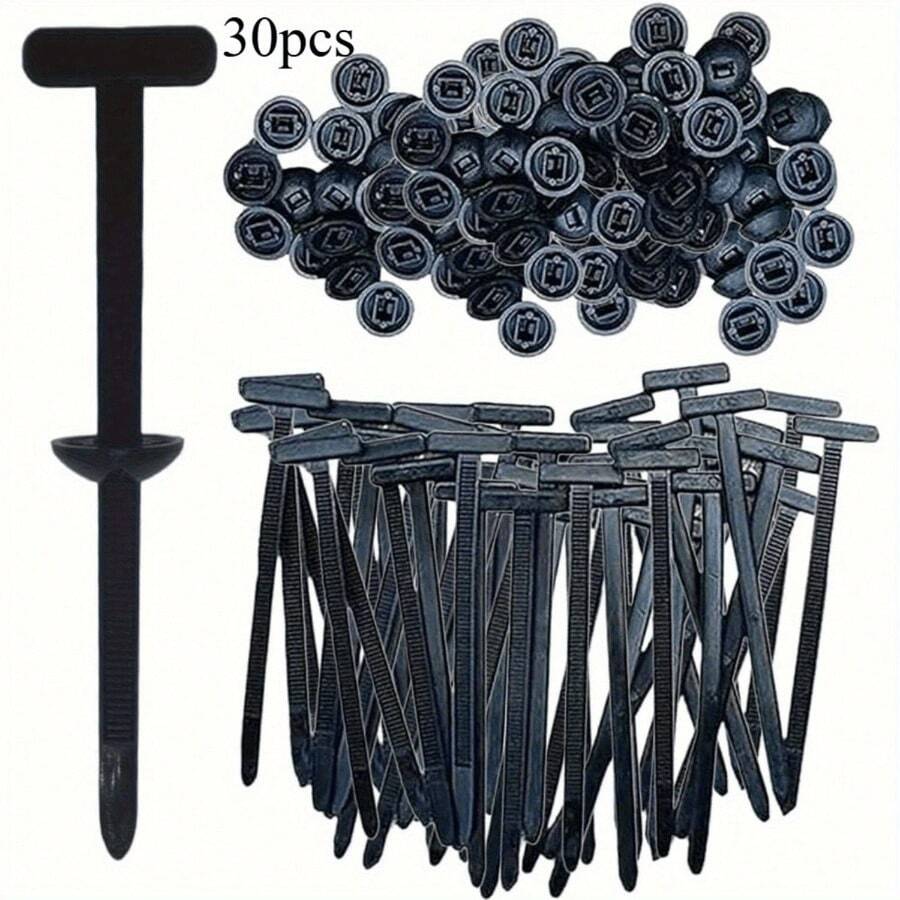 20/30/50/100pcs Nylon Cable Tie Buckles - High Heat Resistant Durable Push-Type Self-Locking Fasteners, Screw Substitutes For Automotive Truck Ship Wiring, Car Bumper Retention & Cable Organization Clips (Black), Automotive Fasteners, Wire Arrangement, Compact Design, Reliable Fastening, Boat Owners Nylon Tie Buckle Cable Tie Buckle Nylon Cable Tie Buckle Nylon Universal Cable Tie Buckle Universal Cable Tie Buckle Nylon Universal Tie Buckle Cable Tie With Buckle Cable Tie Buckle Zip Tie Cable Tie Buckles