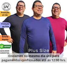 Dry Fit Plus Size T-Shirt G6 G5 G4 G3 G2 G1 PROMOTION UVA-B Protection Oversized Long Sleeve Men's - Màu xanh hải quân - Xem 2