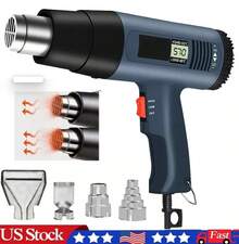 2500W Hot Air Gun, Digital Heat Shrink Gun, Electric Hot Air Gun, Dual-Temperature Zone LCD Display, 4 Nozzles, Tools For Maintenance Tools For Men Welding Soldering Kit - US A Type Plug(110-127V) - View 2
