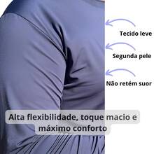 Dry Fit Plus Size T-Shirt G6 G5 G4 G3 G2 G1 PROMOTION UVA-B Protection Oversized Long Sleeve Men's - Màu xanh hải quân - Xem 4