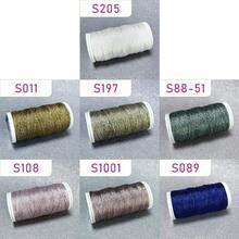 优质金属花边线 | 90 米，4 股 0.25 毫米 DIY 珠宝绳，适用于手链、花边结、项链、耳环绳 | 强力钩针花边和花边结纱线 | 金银工艺线 - 彩色 - 查看 4