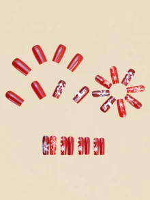 24pcs Removable Snowflake & Reindeer Christmas Nail Art Stickers, Refresh Your Look And Showcase Fingertip Charm. This Exquisite Nail Sticker Set Makes A Great Gift For Friends.