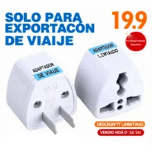 Paquete de 3 adaptadores de enchufe americano, adaptador de viaje universal, convierte EU UK AU CN JP a americano, adaptador de corriente europeo a americano, cargador universal para teléfonos móviles y portátiles - Tipo de Enchufe A USA (110-127V) - Ver 2