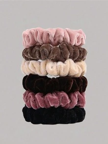 Neue einfarbige Reißverschluss-Stil Dickdarm Haarband, koreanischer Stil modischer Stoff Pferdeschwanz Aufbewahrung Dickdarm Haaraccessoire, Haargummis, Haargummis, Haargummis, Scrunchies, Haarseile