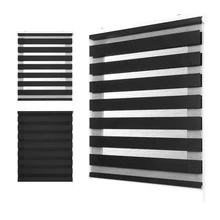 Persiana Sheer Enrollable Económica de 1.40 x 2.00 Metros, Disponible en Varios Colores, Ideal para Control de Luz y Decoración Moderna en Hogar, Oficina o Espacios Comerciales - Negro - Ver 7