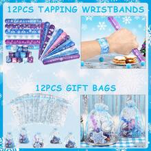 158PCS Frozen Party Favors – Ice Theme Goodie Bag Fillers, Pinata Bulk Toys & 12+ Party Supplies – Perfect For Birthday Party, Classroom Activities, Easter Gifts - 藍色 - 查看 5
