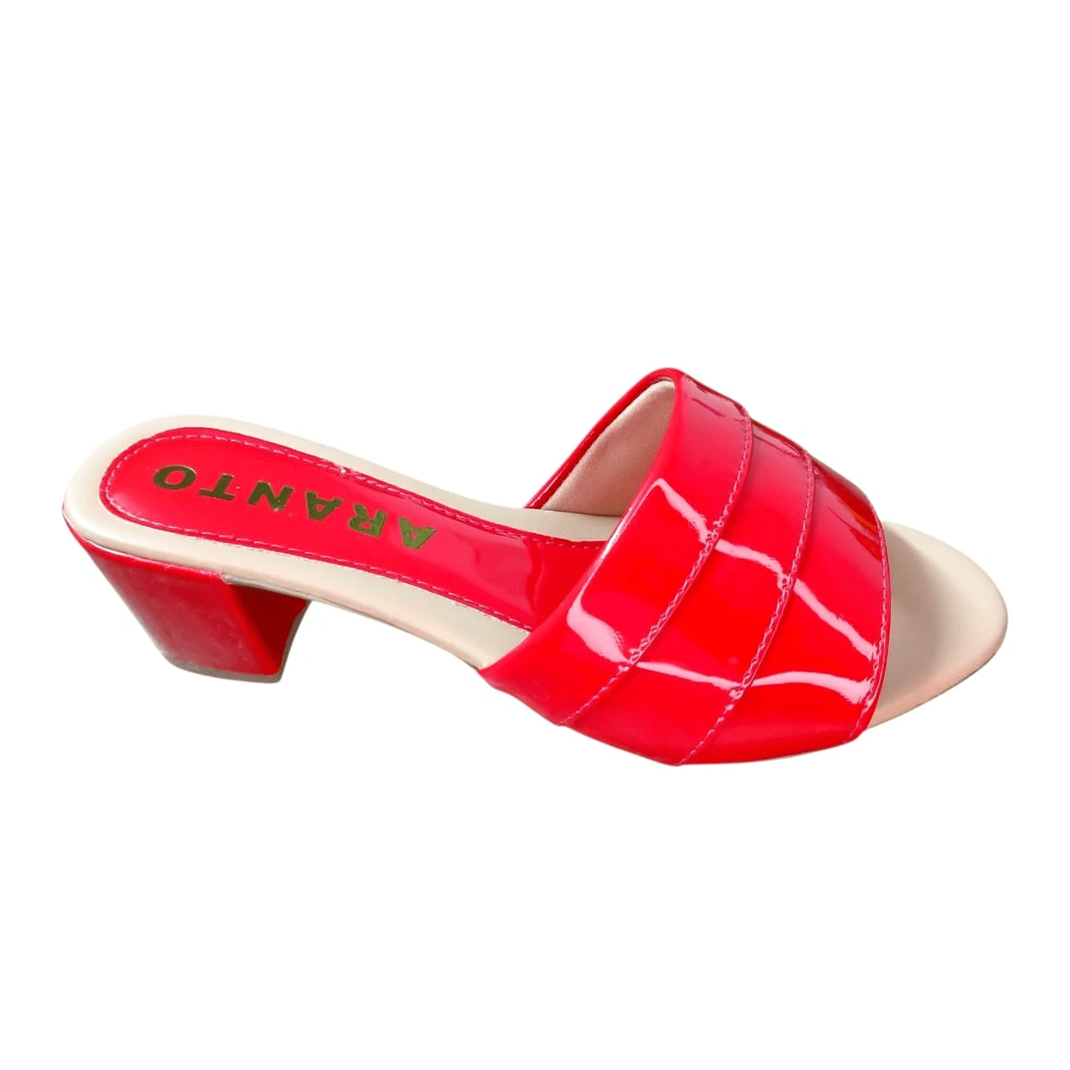 Low Block Heel Clogs In Various Colors, Comfort - Đỏ - Xem 1