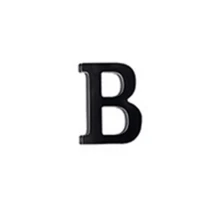 (A-Z)26 个亚克力墙贴字母，3D 创意英文字母镜面装饰，男女皆宜的家居装饰，适用于酒店、商场、学校、办公室、工厂、公园等 - 黑色 - 查看 9